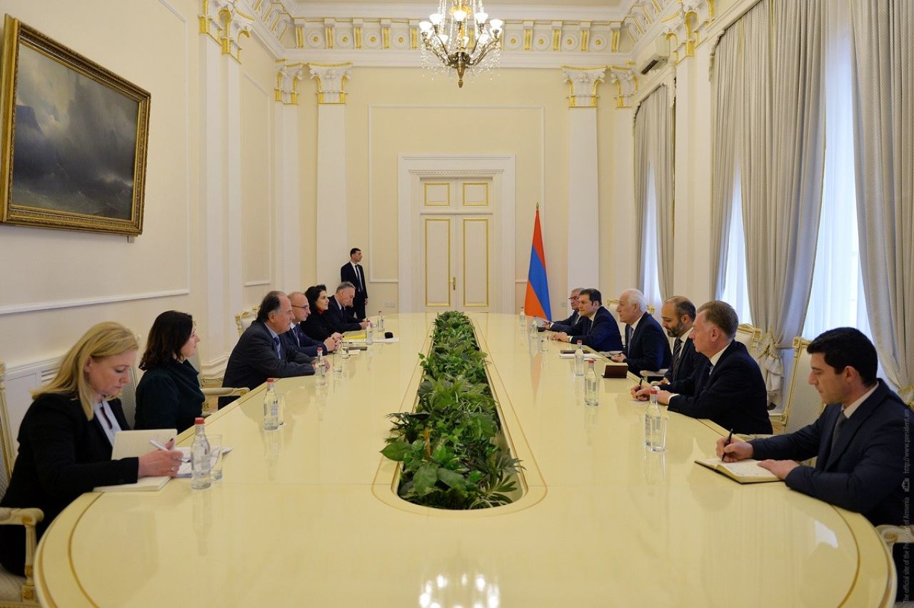 Նախագահ Վահագն Խաչատուրյանն ընդունել է Խորվաթիայի արտաքին և եվրոպական գործերի նախարար Գորդան Գրլիչ Ռադմանին